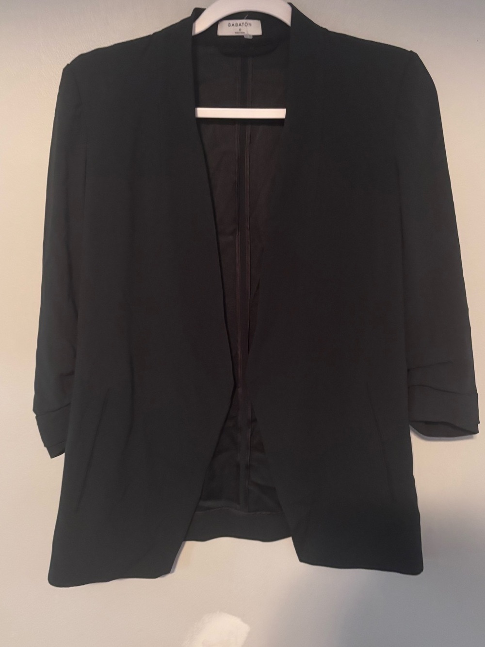 Aritzia Babaton Power Hip Blazer Dark Green Size 0 Open Front - Picture 5 of 7